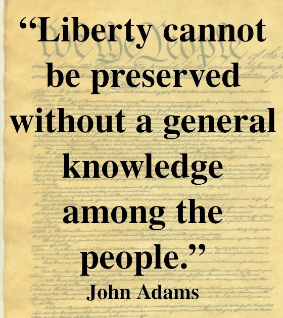John Adams Portrait with Quote on Factions