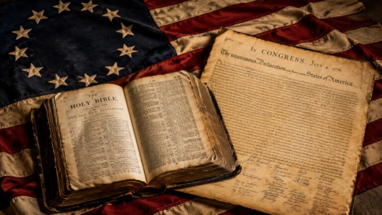 Bible Open Flag Declaration